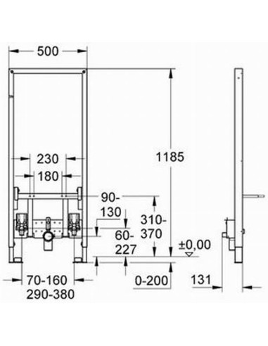 Rapid SL iebūvējams bidē rāmis