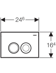 Geberit Delta 21 spiedpoga, balta 2