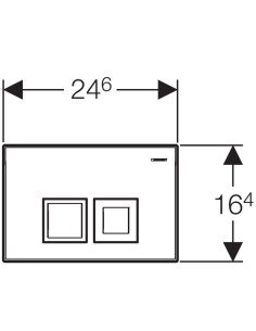 Geberit Delta 50 spiedpoga, balta 2