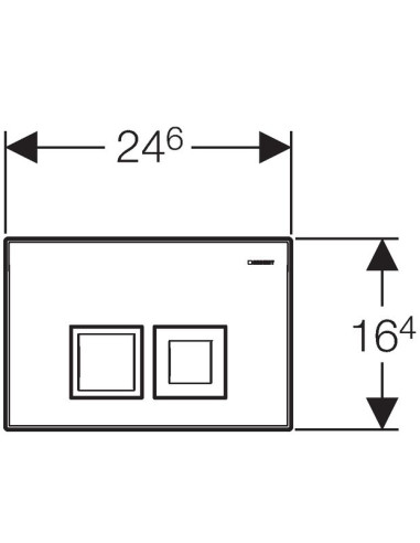 Geberit Delta 50 spiedpoga, balta