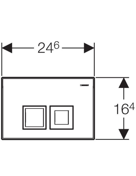 Geberit Delta 50 spiedpoga, balta