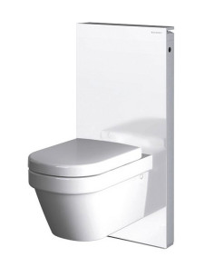 Monolith rāmis priekš WC, balts stikls 101 cm