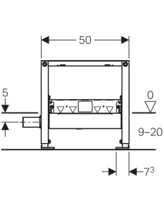Sienā iebūvējamais dušas sifons 2