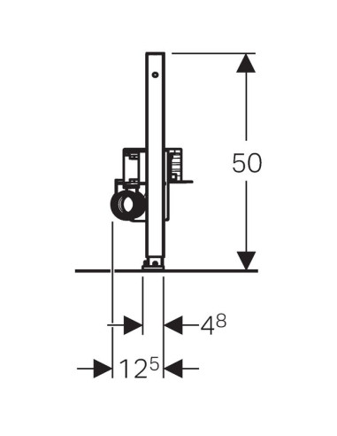 Sienā iebūvējamais dušas sifons