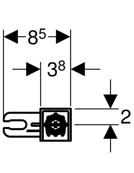 Geberit Sigma/Omega stiprinājumi