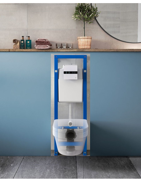 Triomont XS ļoti šaurs iebūvējamais rāmis, duālās skalošanas funkcija ar 4.5 vai 3 litriem Triomont XS ļoti šaurs iebūvējamais rāmis, duālās skalošanas funkcija ar 4.5 vai 3 litriem