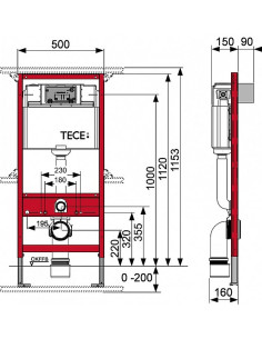 TECEprofil universālais WC modulis 2