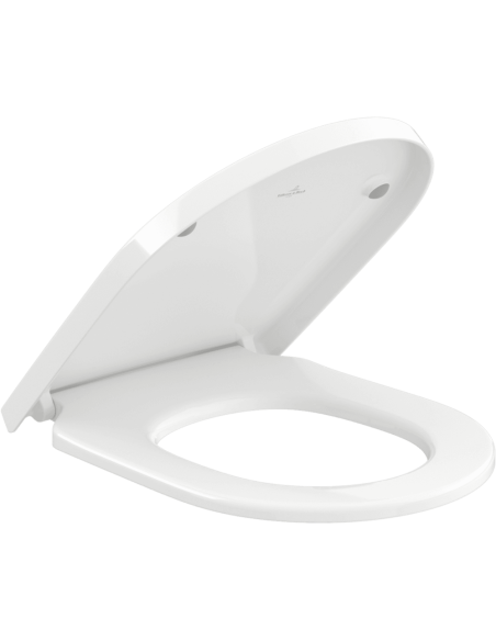 Poda sēdriņķis ar vāku Subway 2.0, Subway 3.0 Oval, QR/SC, balts