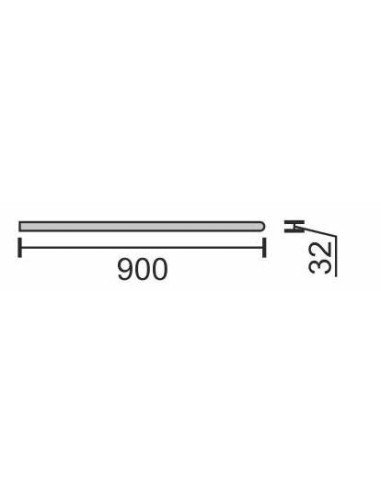 Dvieļu žāvētājs D-25 "U-veida" 250x800