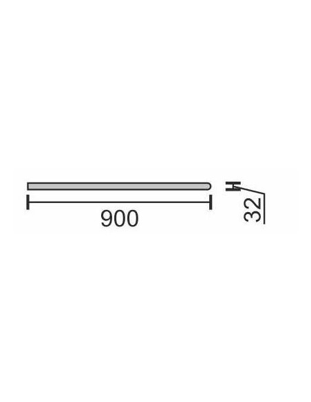 Dvieļu žāvētājs D-25 "U-veida" 250x800 Dvieļu žāvētājs D-25 "U-veida" 250x800