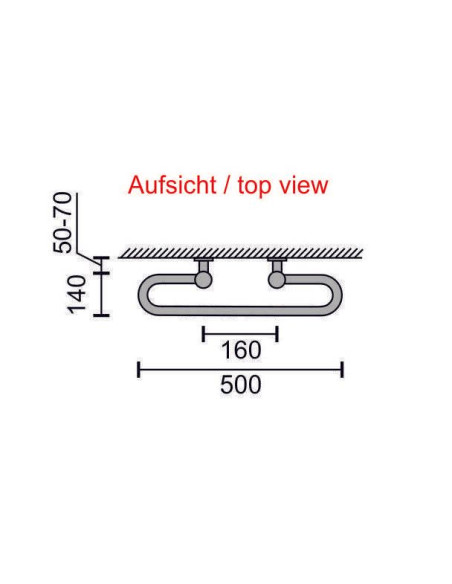 Dvieļu žāvētājs Gamma Matēts 160x700x500 (7)