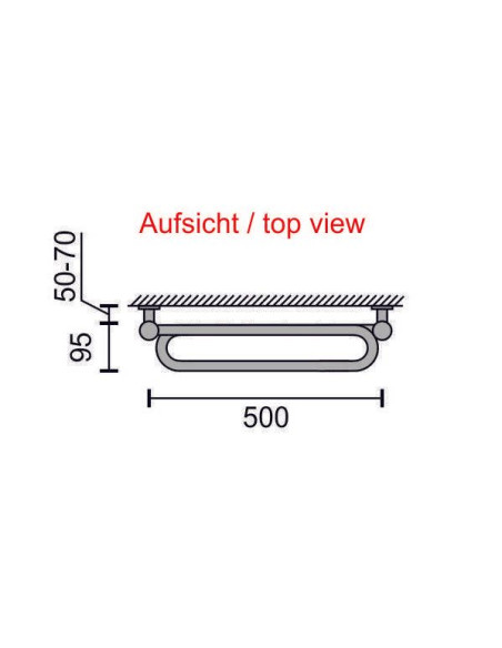 Elektriskais dvieļu žāvētājs Tango 500x1000 (3)