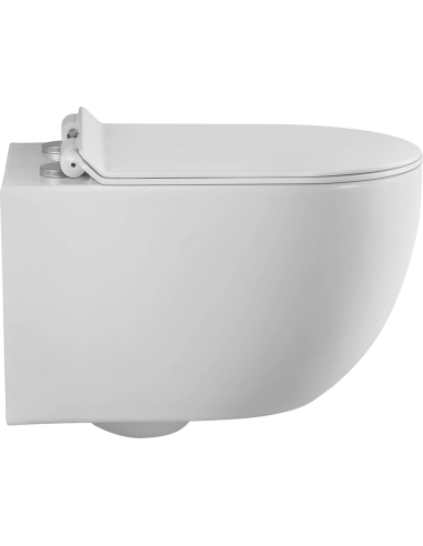 Piekaramais tualetes pods WC Flory Rimless + Soft Close poda vāks