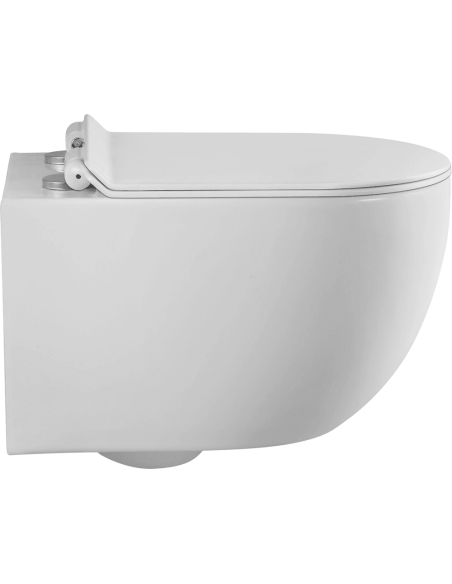 Piekaramais tualetes pods WC Flory Rimless + Soft Close poda vāks