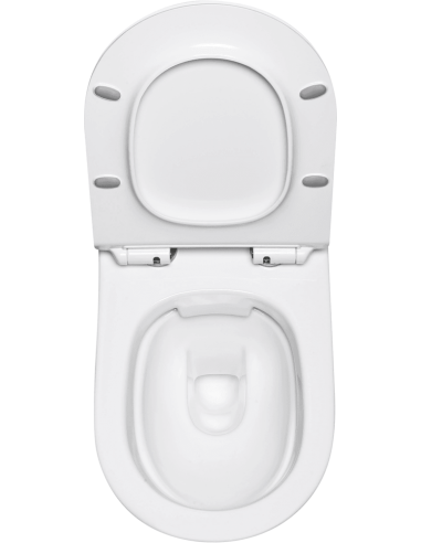 Piekaramais tualetes pods WC Flory Rimless + Soft Close poda vāks