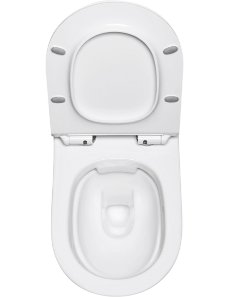 Piekaramais tualetes pods WC Flory Rimless + Soft Close poda vāks