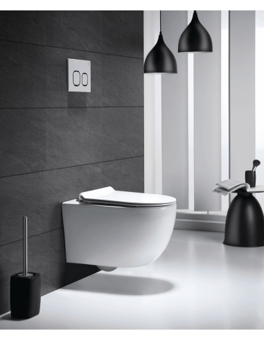 Piekaramais tualetes pods WC Flory Rimless + Soft Close poda vāks