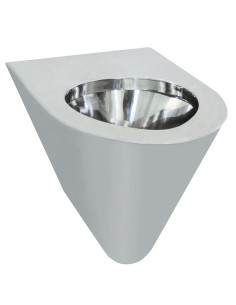 AISI 304 pie sienas stiprināms tualetes pods, nerūsējošs tērauds, satīns