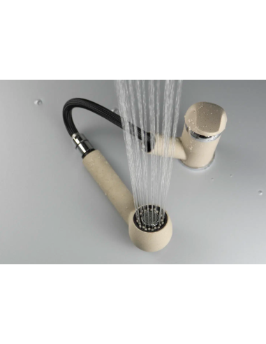 Pepe Kitchen tap, with pull-out spout - 2 stream types - 1