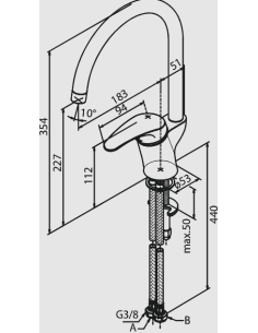 Damixa Space virtuves jaucējkrāns - 3 2