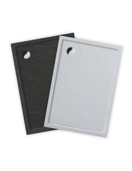 Roth dušo padėklas Flat Stone 90x80x5, antracitas - 4