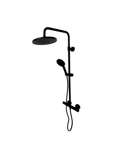 MAGMA AMATA Dušas krāns-termostats ar komplektu MG2290-M, melns matēts - 1