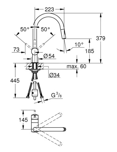 Grohe virtuves jaucējkrāns Minta 32321DC2 - 5