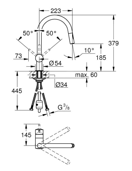Grohe virtuves jaucējkrāns Minta 32321DC2 - 5