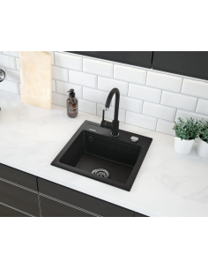 Deante kitchen sink Zorba, ZQZ_2103, black - 3 2