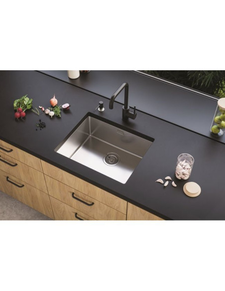 ALVEUS KOMBINO 50 satīna tērauda zemmontējamā izlietne - 5