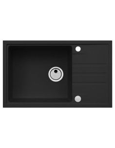 ALVEUS Granite sink INTERMEZZO 130 deep black - 3