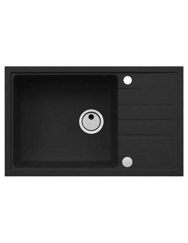 ALVEUS Granite sink INTERMEZZO 130 deep black - 3