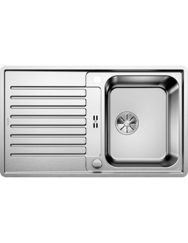 BLANCO CLASSIC Pro 45 S-IF rev., matinio blizgesio ner. plienas, su nuotolinio valdymo pulteliu sifonui, dvipusis,  450 mm - 4