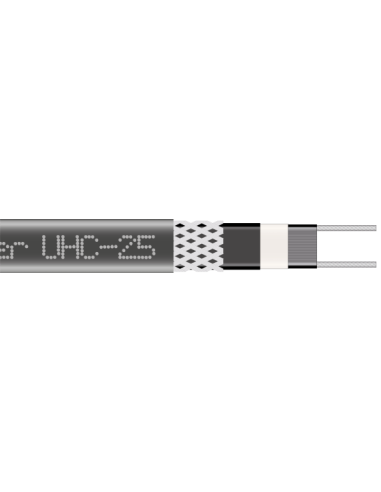 Pašregulējošais kabelis UHC-25 25 W/m. Tiek piegādāts spolēs: - 100m. - 1