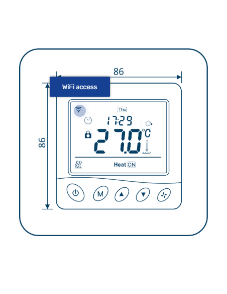 Floor thermostat W390 Wi-Fi - 4 Floor thermostat W390 Wi-Fi - 4