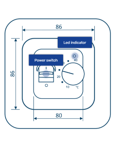 Grand Meyer® MST-10 elektroniskais temperatūras regulators - 2