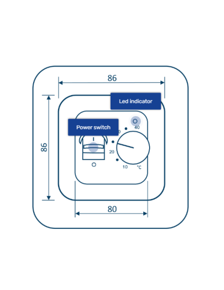 Termoregulators grīdas MST-1 - 2 Termoregulators grīdas MST-1 - 2