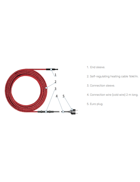 Anti-icing kit HE-TS-12 12 meters - 3