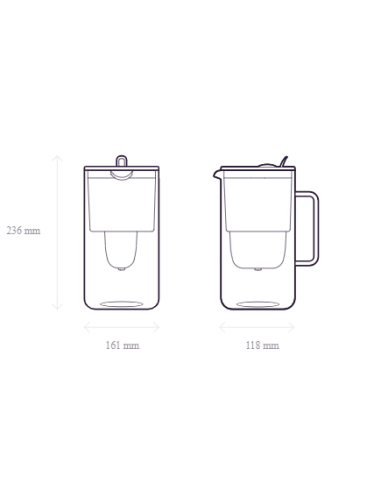 Aquaphor Glass MF+ (melns), 2,5l - 2