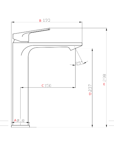 New! Ceramic sink faucet high MG-2762 RĪVA - 7