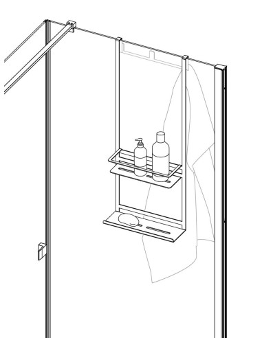 Deante Mokko plaukts, piekarināms pie skapīša ADM_N52K