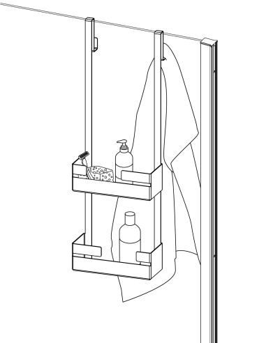 Made Mokko plaukts, piekarināms pie skapīša ADM_N54K