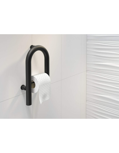 Deante Vital pie sienas stiprināms rokturis ar vietu tualetes papīram - 2in1 NIV_B41F