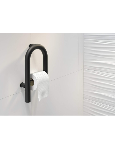 Deante Vital pie sienas stiprināms rokturis ar vietu tualetes papīram - 2in1 NIV_B41F