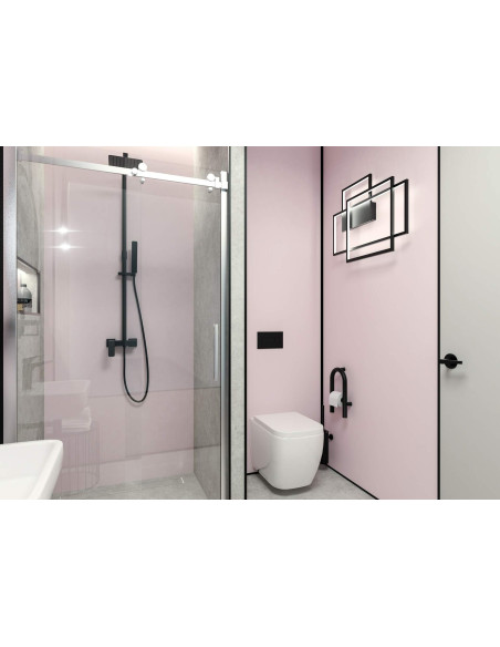 Deante Vital pie sienas stiprināms rokturis ar vietu tualetes papīram - 2in1 NIV_B41F