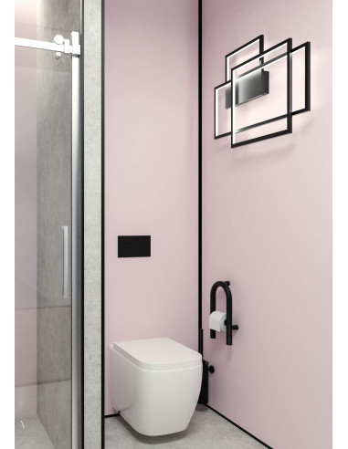 Deante Vital pie sienas stiprināms rokturis ar vietu tualetes papīram - 2in1 NIV_B41F