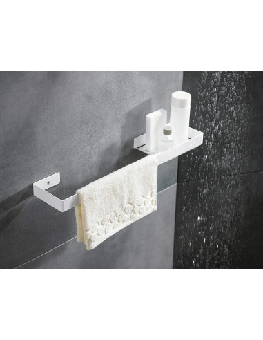 Deante Mokko Pie sienas stiprināms pakaramais, dvieļiem - ar plauktu ADM_A631