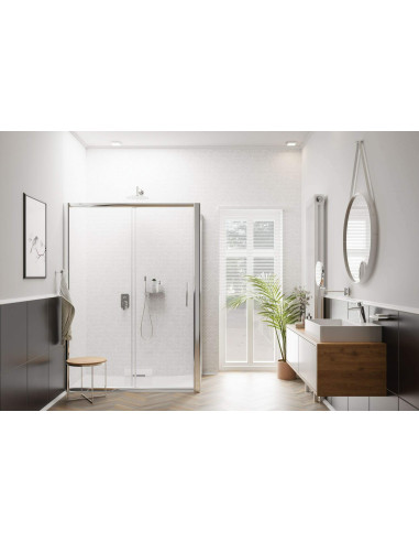 Deante apaļais kosmētikas spogulis, uz pagarinājuma sviras - divpusējs ADR_0811