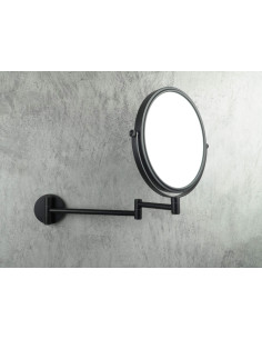 Deante apaļais kosmētikas spogulis, uz pagarinājuma rokas - divpusējs ADR_N811 2