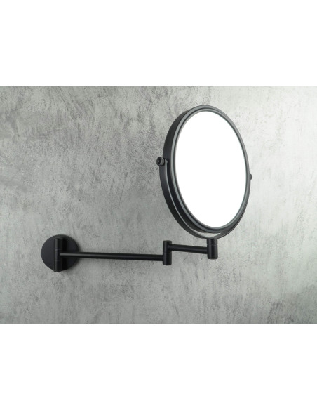 Deante apaļais kosmētikas spogulis, uz pagarinājuma rokas - divpusējs ADR_N811